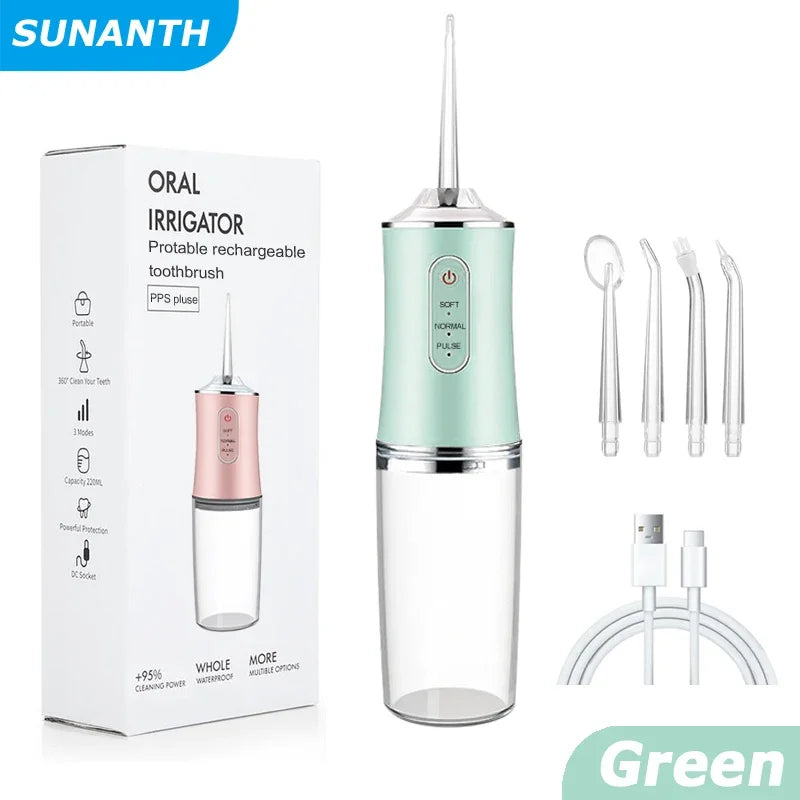 Portable Cordless Water Flosser for Teeth Cleaning