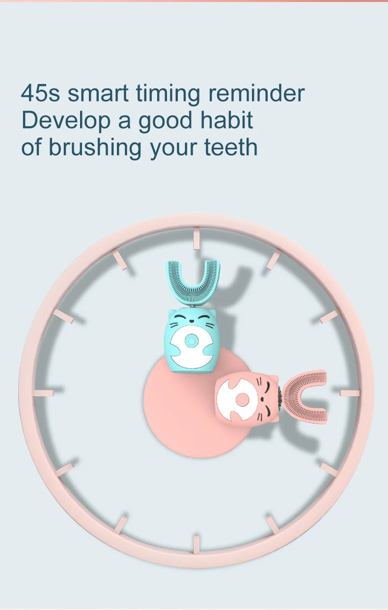 Kids U-shaped Sonic Electric Toothbrush 360