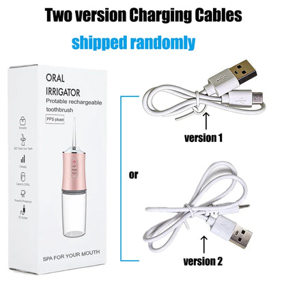 Portable Cordless Water Flosser for Teeth Cleaning