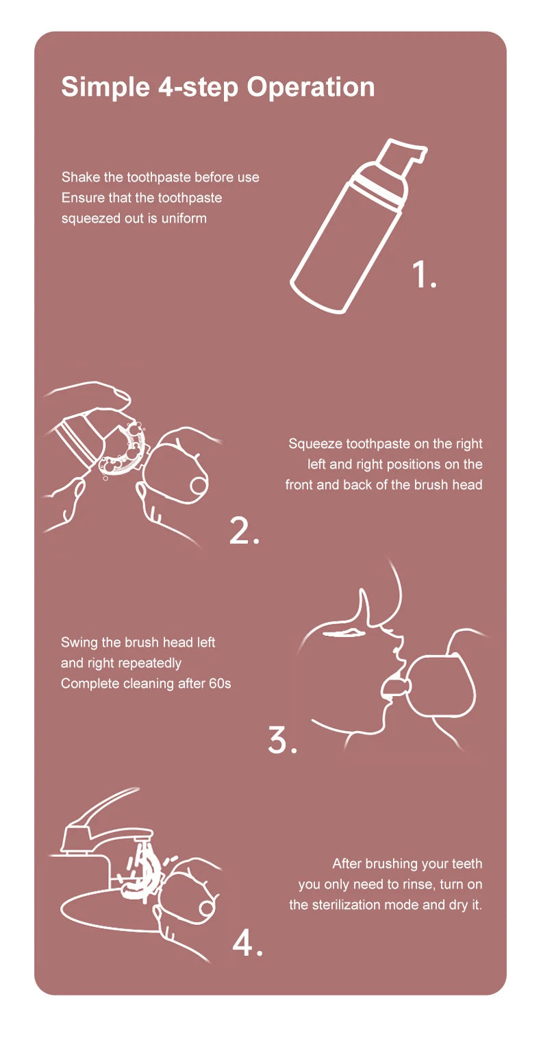 Kids U-shaped Sonic Electric Toothbrush 360