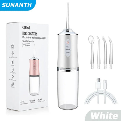 Portable Cordless Water Flosser for Teeth Cleaning